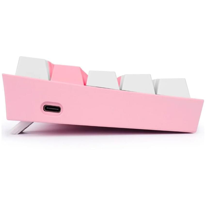 Teclado Redragon Fizz Pro Mecanico Rosa Blanco Switch Red